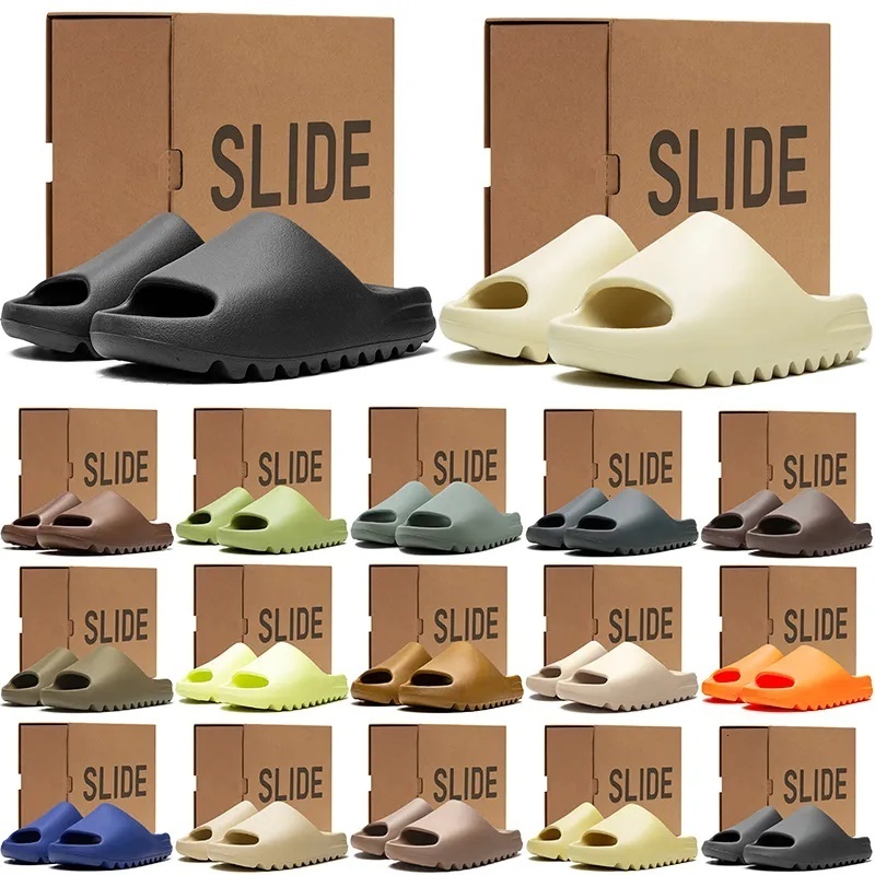 Original Onyx Slides Slippers Designer Slider sandals for Men Women Slippers Sandals Cinder Sand Bone Resin Stone Sage Slate Grey Vermilion Summer Bea