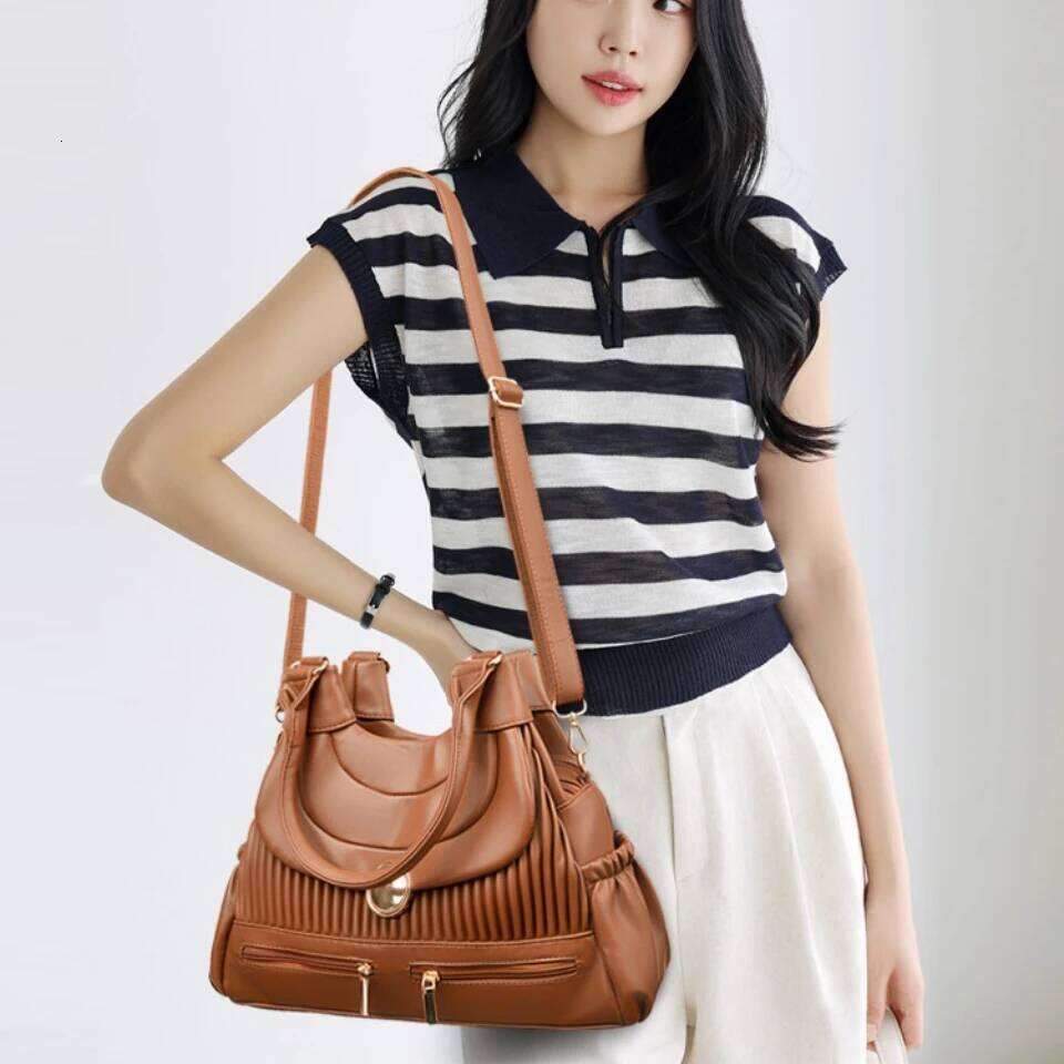 Genuine Brand Luxury Handbags For Women Designer Fashion Tote Bag High Quality Soft Pu Leather Shoulder Crossbody Hand Bags Sac SENYY
