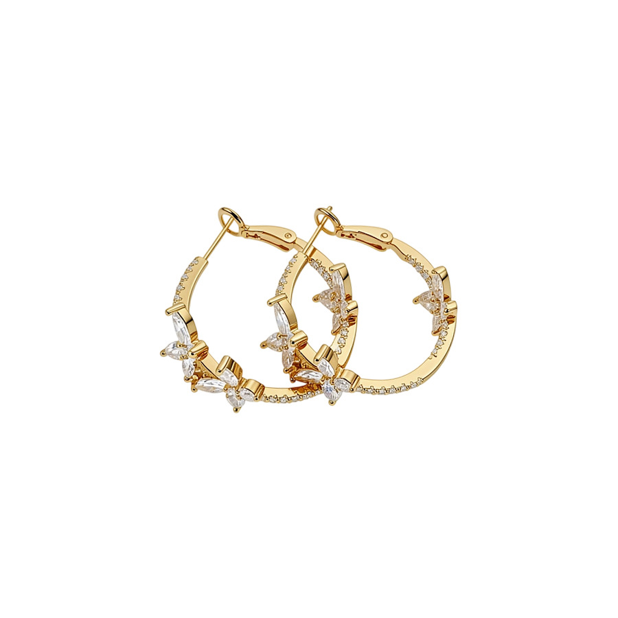 Women's Fashion Luxury High-Carbon Diamond Butterfly Letter Zircon Earrings Manufacturer Wholesale - view 9