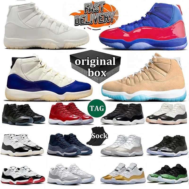 With Box 11 OG H-Town 11 11s Basketball Shoes Women Men 285 Atlanta Stealth Tropic Rare Inner Beast Gamma Blue Cherry Cool Grey Heiress Red Velvet Men