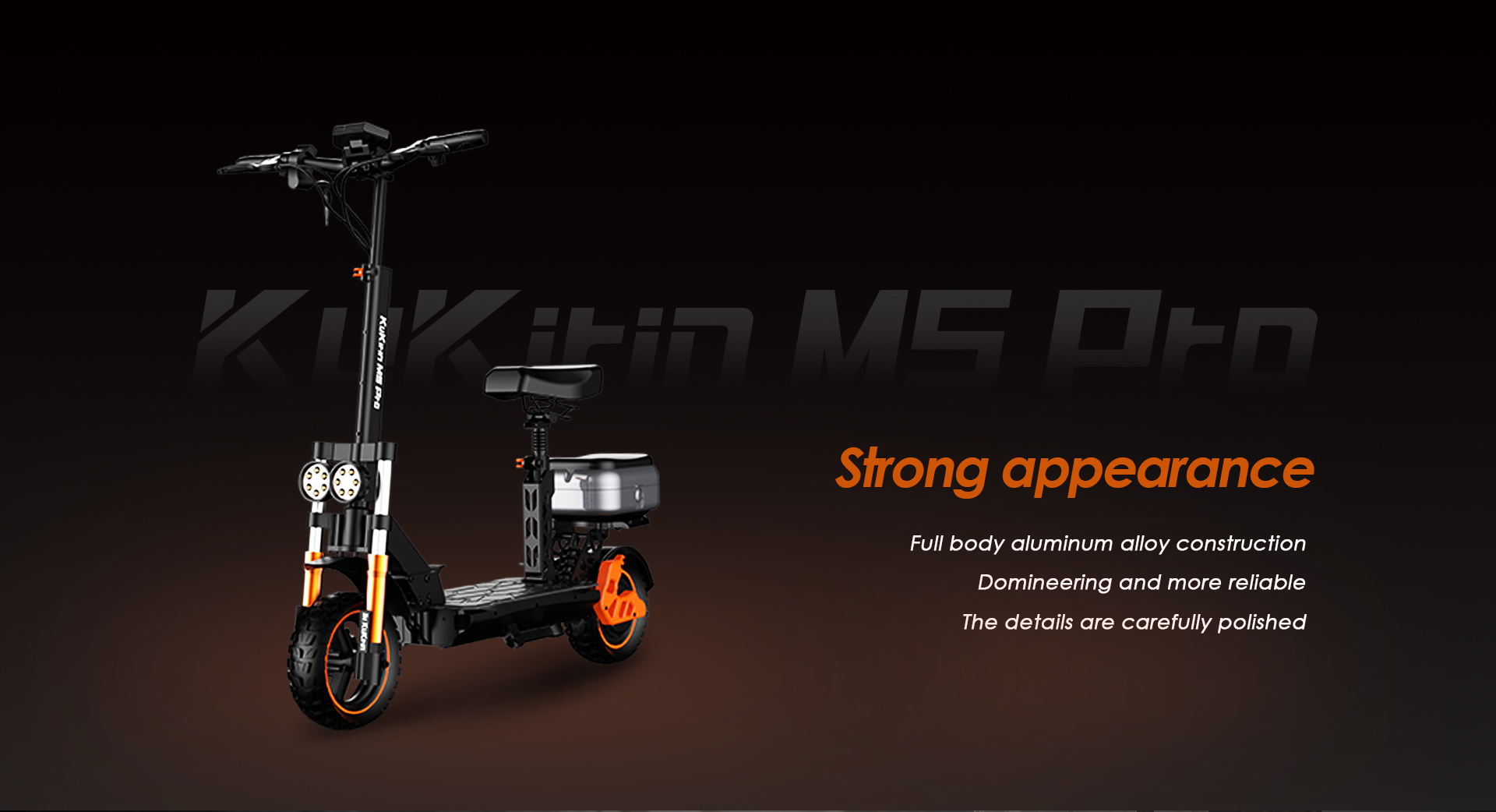 Newest EU Stock for M5 Pro 1200watt Two-wheel Fat Tire Folding off Road Wide Wheel Electric Scooter with Seat 70KM Range