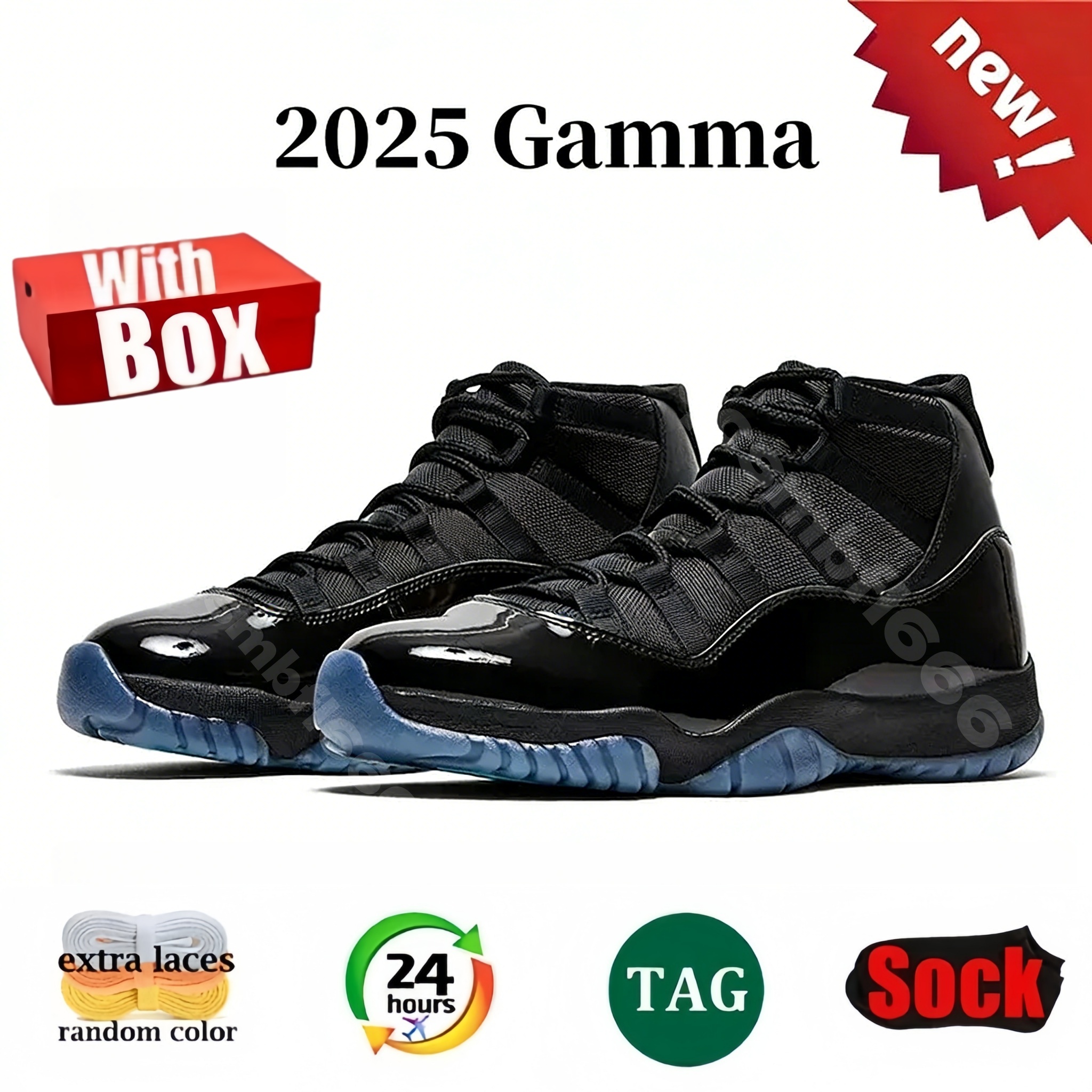 With Box 4s 5s 11s basketball shoes 4 Black Cat 11 Gamma Pearl H-Town Taxi Varsity Red Pearl Pink Canyon Purple Orchid Thunder men women sneakers trai