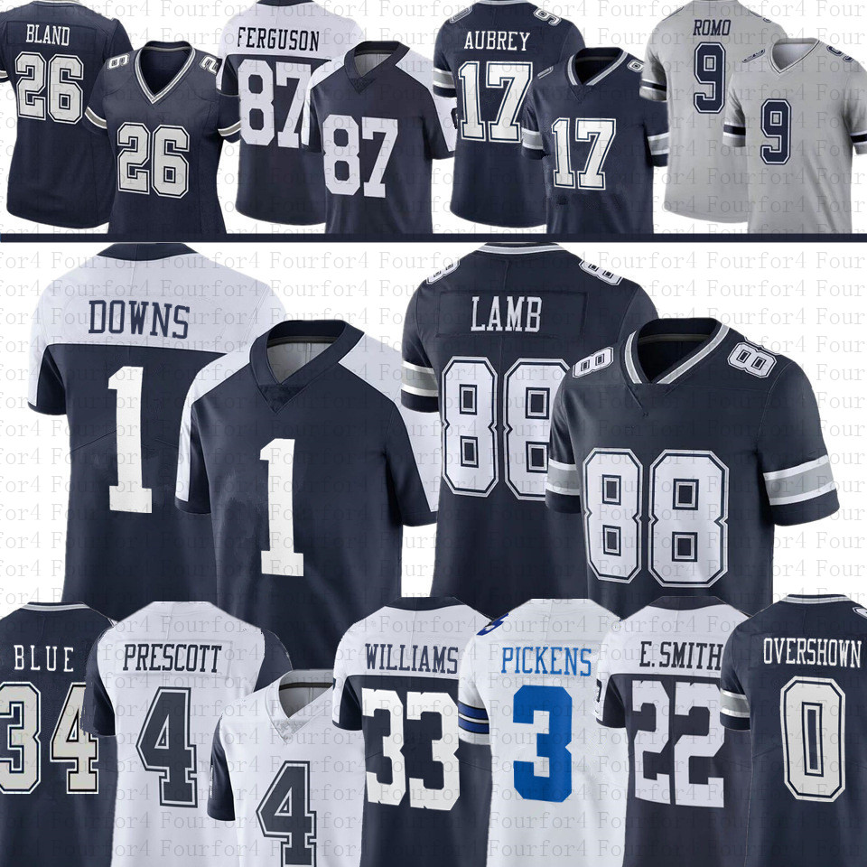 CeeDee Lamb George Pickens Dak Prescott Football Jersey Brandon AubreyEmmitt Smith Javonte Williams DeMarvion Overshown Caleb Downs Malachi Quinnen Lawrence
