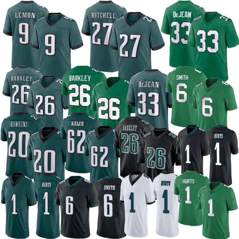Philadelphiacity Saquon Barkley DeVonta Smith Eagleses jersey Jalen Hurts Makai Lemon Carter Dawkins eaglesjersey Cooper DeJean Mitchell Football Jers