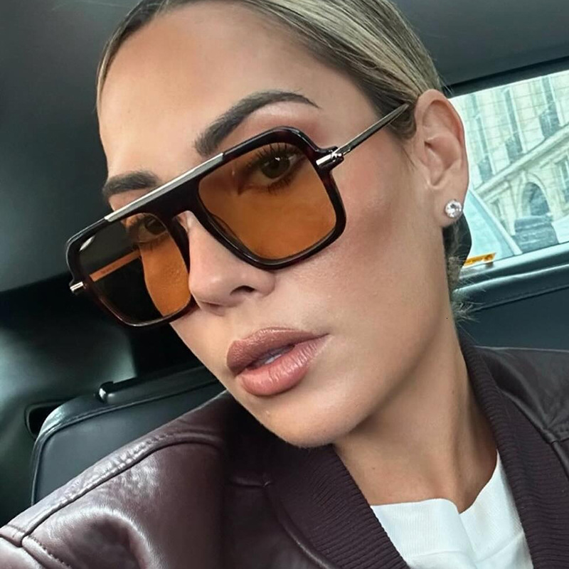 Designer Sunglasses Luxury Women's Euro American Square Sunglasses 2026 New Edition UV Resistant Suitable For Cycling And Driving High End Sunsha - view 3