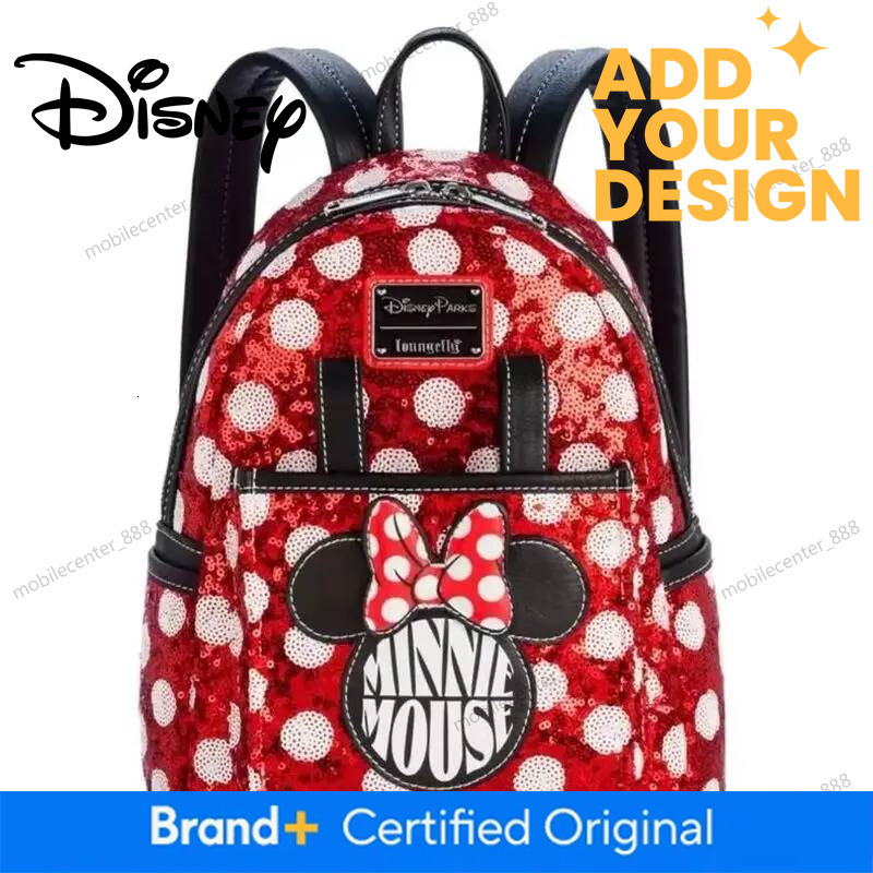 Designer Disney Disney Loungefly Backpack Crossbody Bag Wallet Mickey Mouse Series Cute Fashion Red Theme Ideal Birthday Gift For Kids Daily Use Luxur - view 4