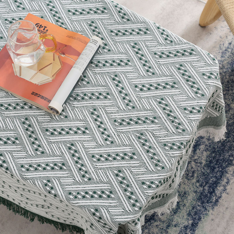 YL-38581 Customized Luxury Tablecloth for TV Stands, Round Desks, Food Stalls, and Photo Backgrounds