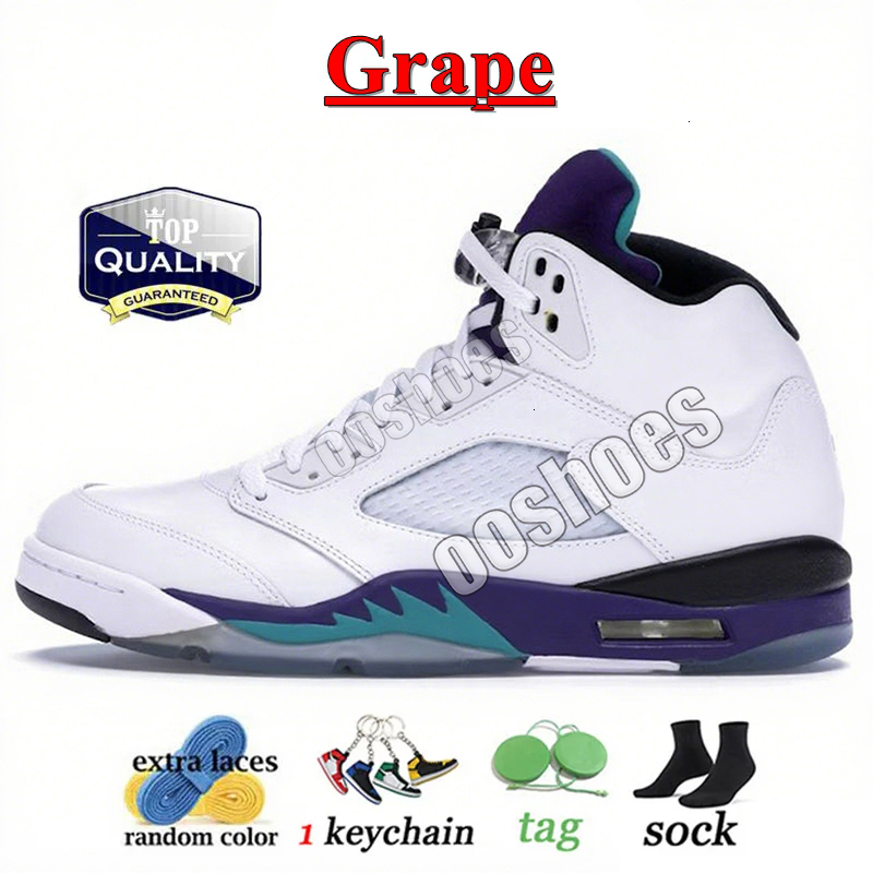 5 OG Sneakers With Box Basketball Shoes Designer 5 5s Black Metallic Reimagined Miami Hurricanes Grape Alternate UNC White Black Cat Mens Women Outdoo