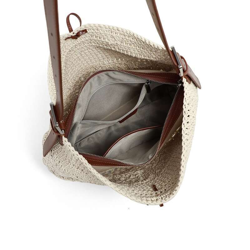 Woven New Summer Versatile Women S Large Capacity Beach Shoulder Holiday Style Tote Bag SENYY