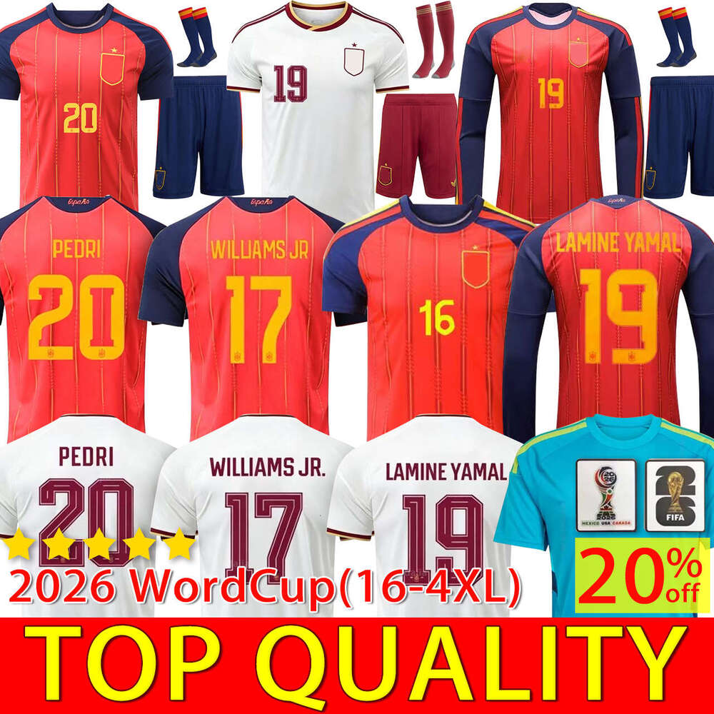 Camiseta Espana PEDRI GAVI LAMINE YAMAL Jersey Worldcup Men Kid Kit Spain World Cup football jersey Soccer Jerseys espa a futbol mundial 2026
