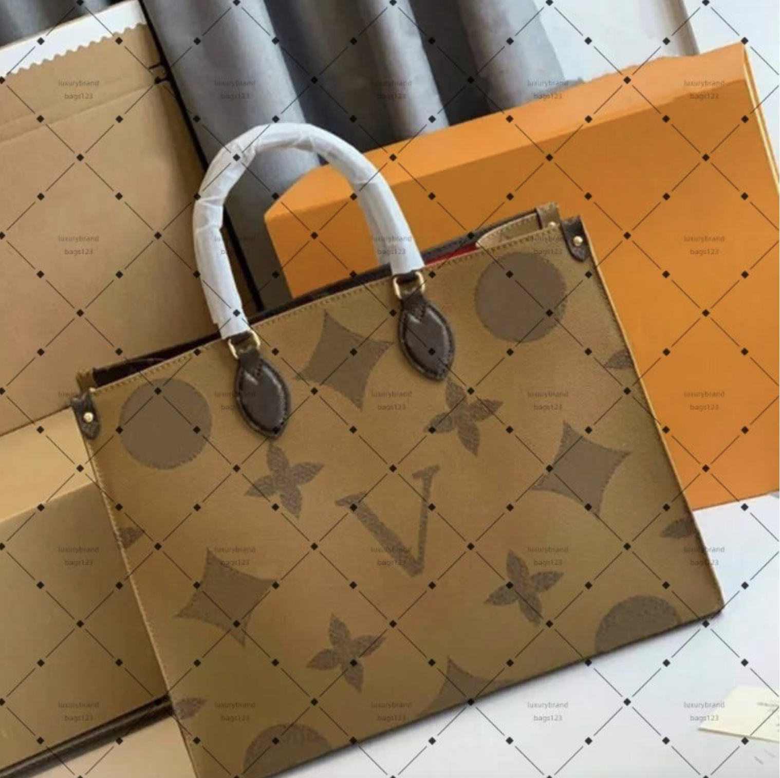 ONTHEGO MM GM Evening bags designer handbag women chain cross body bag Luxurys Shoulder Patent Leather Sac Purse Crossbody Bag M45321