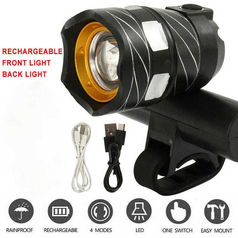 Z30 15000LM T6 LED Light BikeBicycleLight Set USB Rechargeable HeadlightFlashlight Waterproof Zoomable Cycling Lamp for Bike 260206