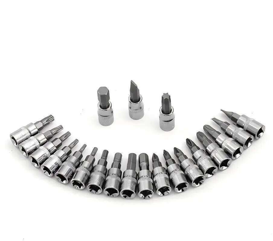 46PC Socket Wrench Set Household Chrome Vanadium Steel Motorcycle Auto Car Repair Tool Ratchet Torque Combo Mechanical Tools Box
