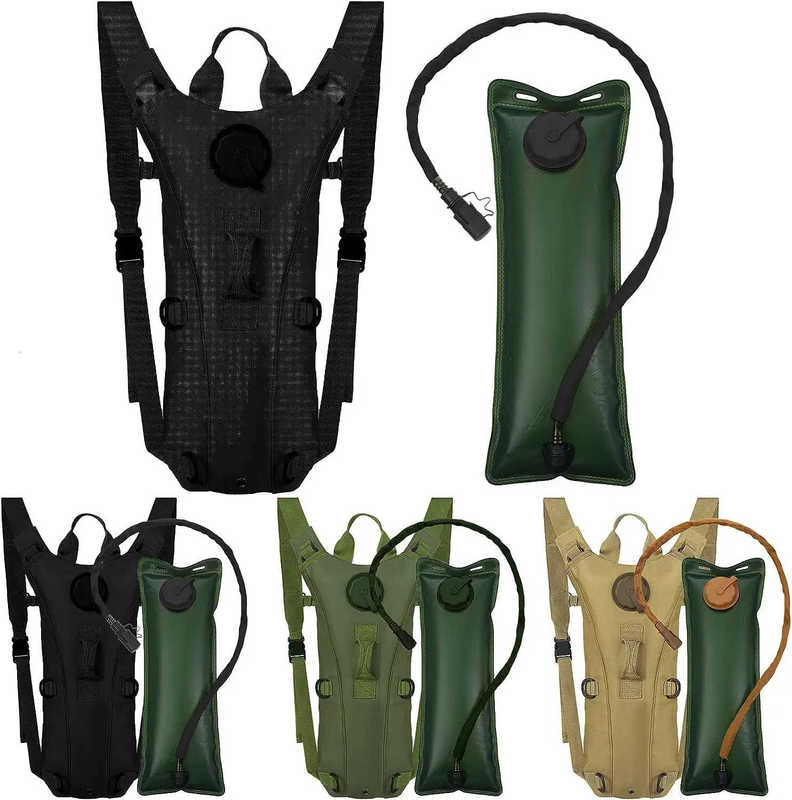 Sport Hydration Pack Backpack Waterproof Nylon Water Bag with 3 Liter Bladder for Hiking Cycling Climbing 260418