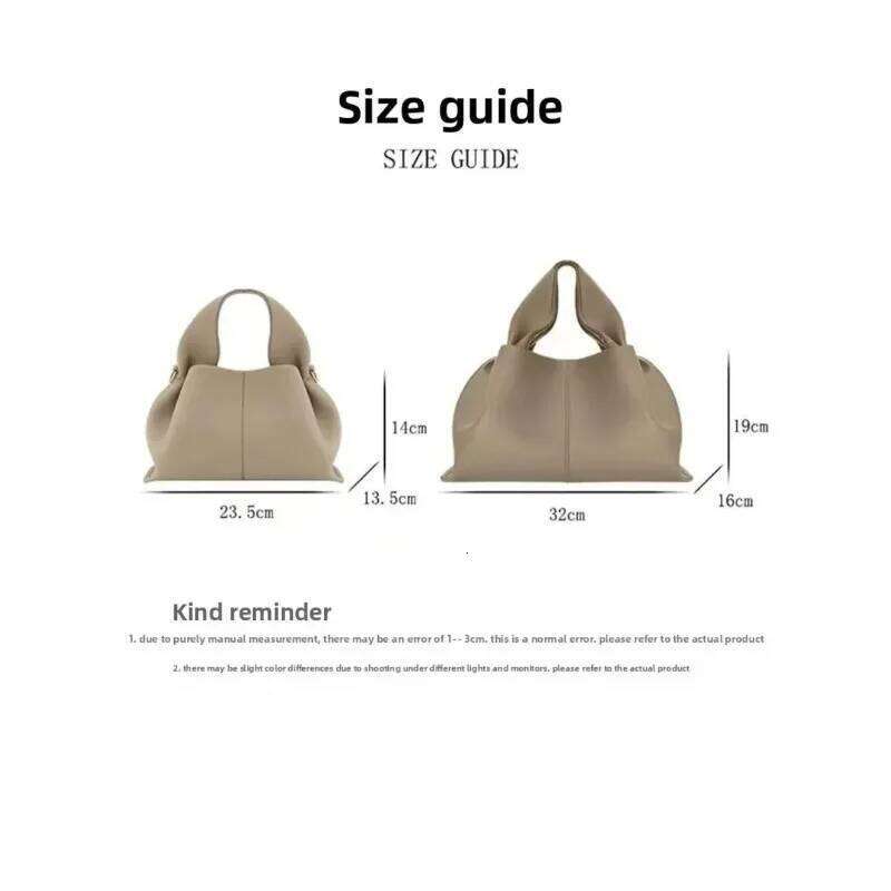 Fashionable New Leather Cloud Handbag, European And American High-End Vintage Women's Shoulder Bag