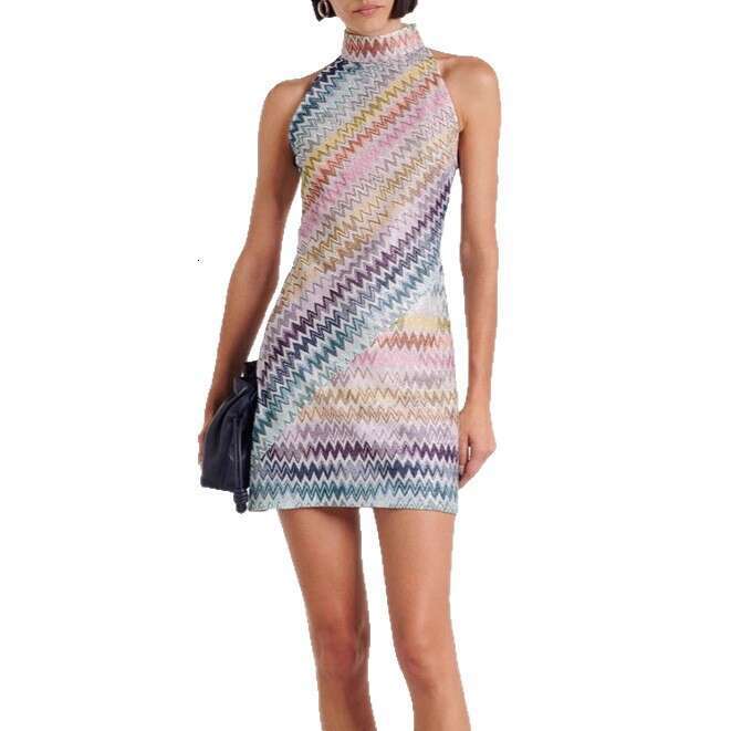 Women's Sleeveless Round Neck Printed Bodycon Fashion Short Dress Women LEEGO LENS
