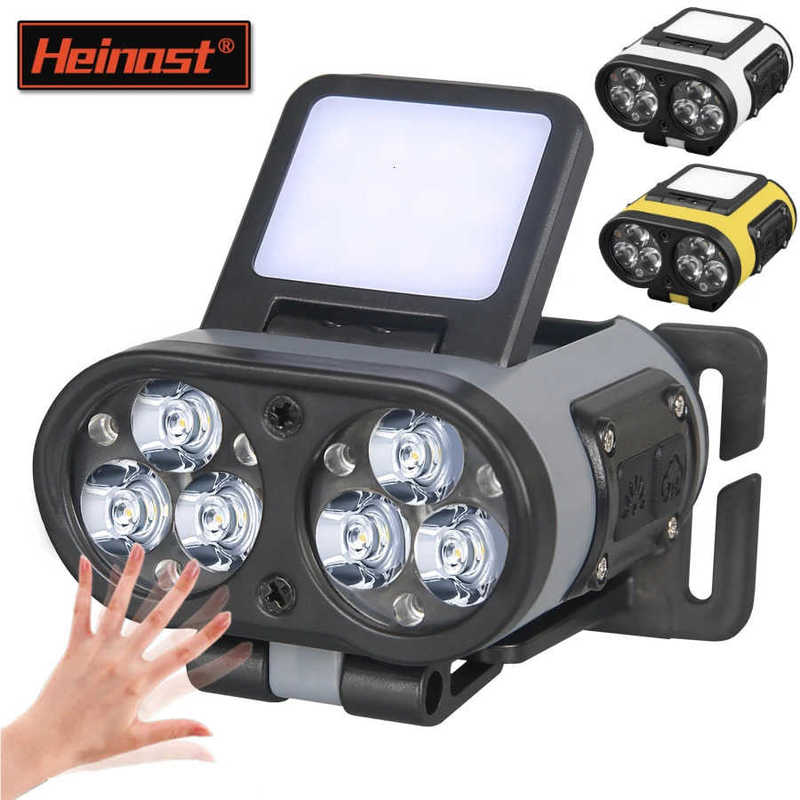LED Headlamp Smart Sensor Cap Clip Light TPYEC Rechargeable Flashlight With Power Display Riding Fishing Camping Outdoor Torch 260418