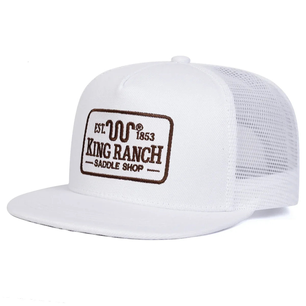 Unisex KING RANCH Embroidery Hiphop Net Hats Spring Summer Outdoor Adjustable Casual Baseball Caps Sunscreen Hat Sports Cap 260430