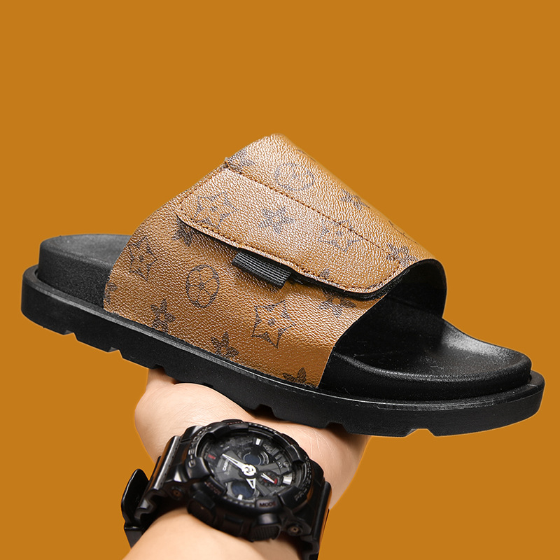 2026 Summer Beach Vacation New Printed Design Couple Slippers Fashion Versatile Outdoor Wear Non Slip Wear Resistant Trendy Men and Women Slippers Lar