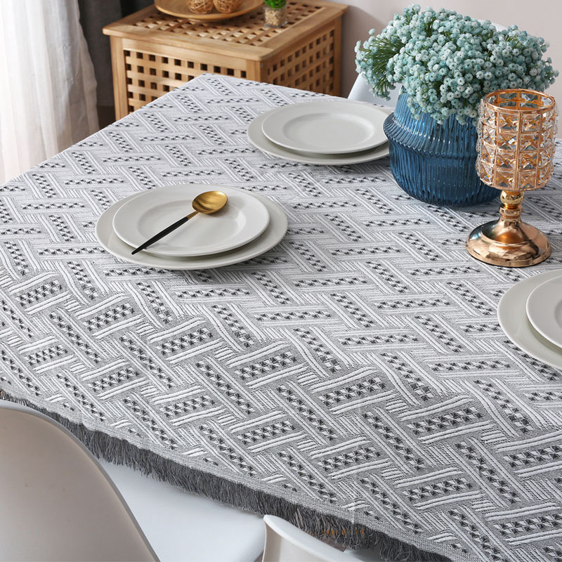 YL-38581 Customized Luxury Tablecloth for TV Stands, Round Desks, Food Stalls, and Photo Backgrounds