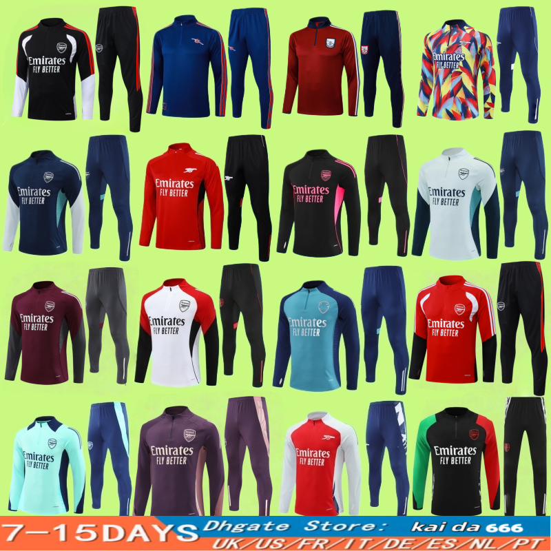 2025 2026 soccer tracksuitArsen tracksuit men and kids training suit 24 25 26 SAKA TIERNEY SMITH football tracksuit jogging kits Survetement Foot chandal futbol