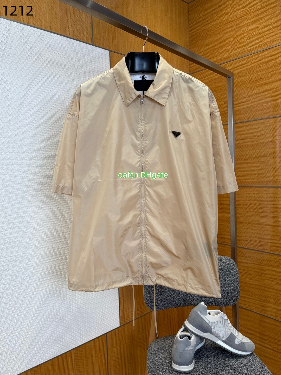 Designer Shirt Mens Shirts Jacquard Bowling Casual Shirts Fit Short Sleeve Dress T-shirt Recycled Nylon fabric casual lapel zipper short sleeved shirt jacket