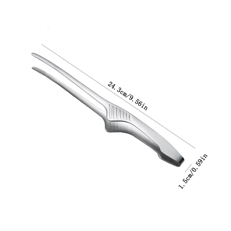 BBQ Tongs Non Slip Cooking Utensils Stainless Steel for Serving Food Salad Camping Barbecue Buffet 260429