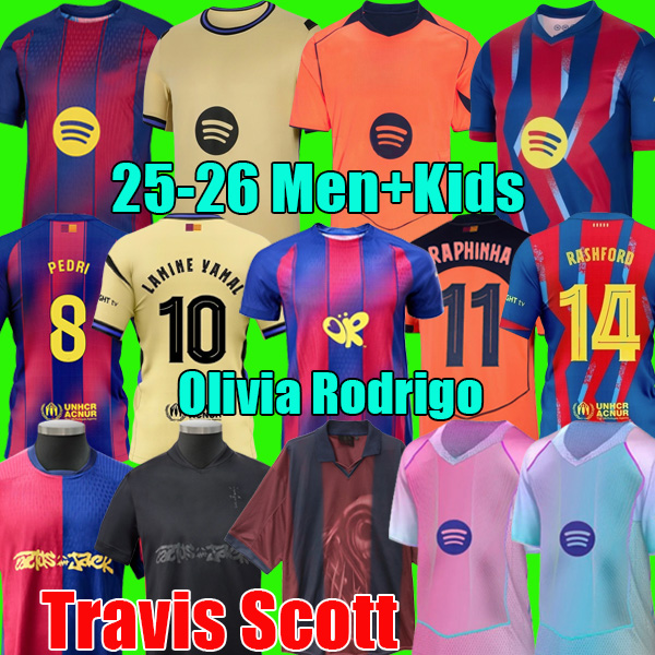 25 26 LAMINE YAMAL RASHFORD soccer jerseys GAVI OLMO JOAO CANCELO football kits 2025 2026 barcelona football shirt men kit youth kids sets Olivia Rodrigo uniforms