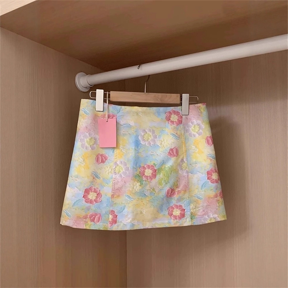 2026 New Arrival Dopamine Dressing Designer Skirt Summer Petite Figure Slim Spice Girl Style Low Waist High Waist Half Skirt Casual Versatile Streetwe