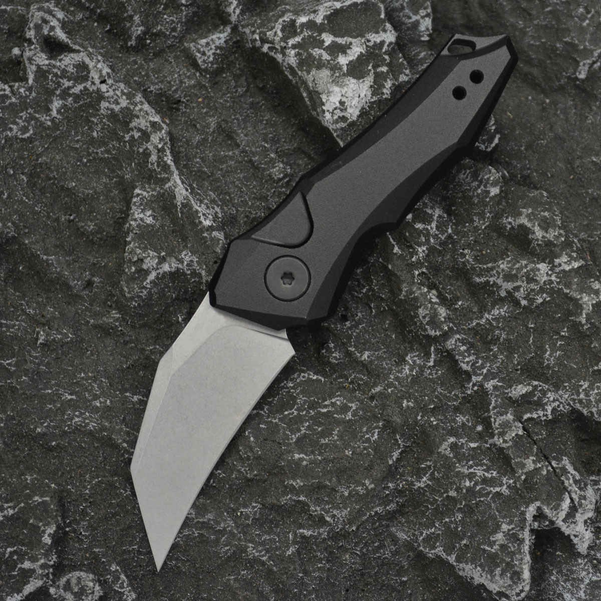 KS 7350 Pocket Folding Knife 8Cr13MoV Steel Blade Aluminum Alloy Handle Outdoor Hunting Cutting Travel Hiking Portable Knives