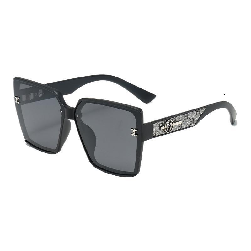 New High end Rimless Polarized Sunglasses Eyewear For Women Outdoor Cycling Driving Beach Street Shooting UV Protection Oversized Round Face Fashion S