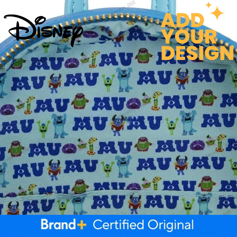 Genuine Disney Loungefly Pixar Monsters University Anime Peripheral Travel Cute Summer Backpack For Girlfriend Gift X250412