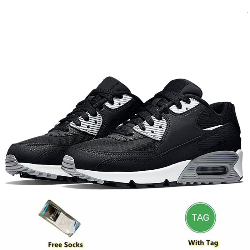 Classic 90 Men Women Running Shoes Triple Black Mesh Leather White Yellow Grey Moss Green Volt Obsidain Sneakers size 36-45