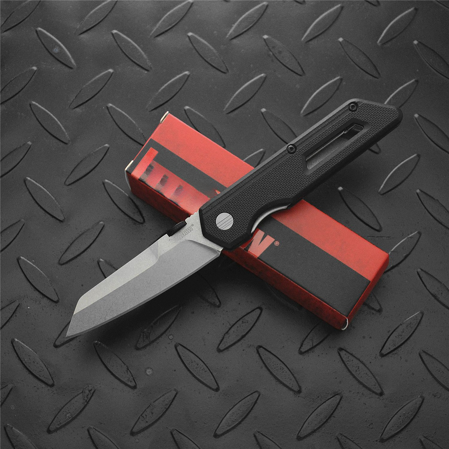 KS 2050 Compact Pocket Knife with 440C Blade and Nylon Fiber Handle - Essential Item for Outdoor Rock Climbing Men's Gifts