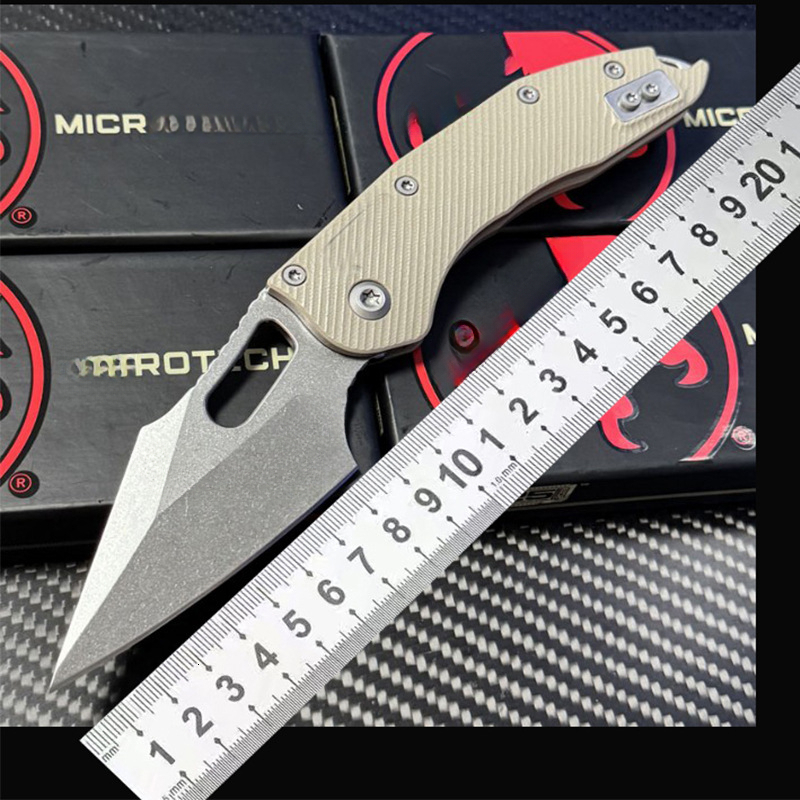M390MK Folding Knife Titanium/CF/G10 Handle Outdoor Camping Hunting Survival EDC Pocket Tool