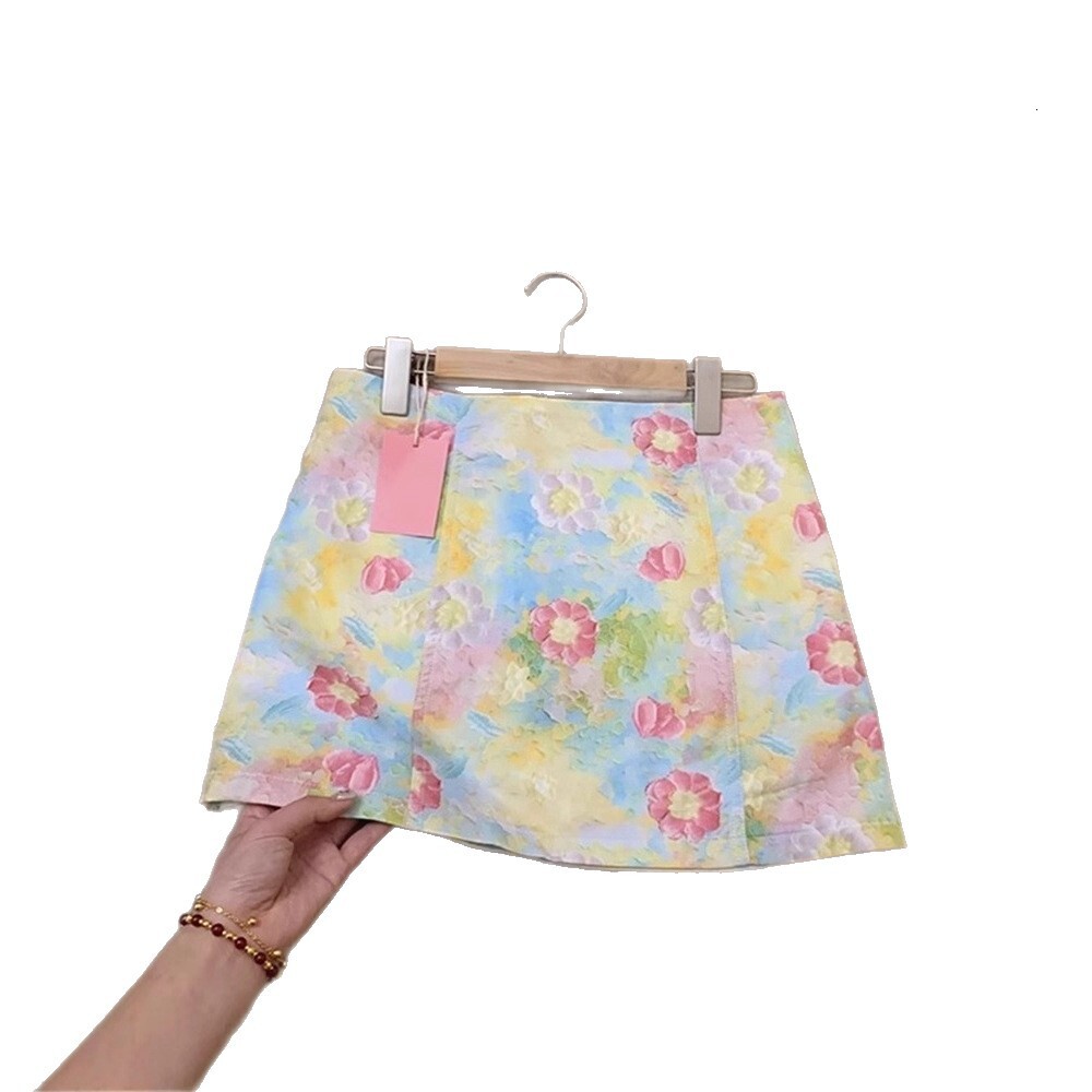 2026 New Arrival Dopamine Dressing Designer Skirt Summer Petite Figure Slim Spice Girl Style Low Waist High Waist Half Skirt Casual Versatile Streetwe