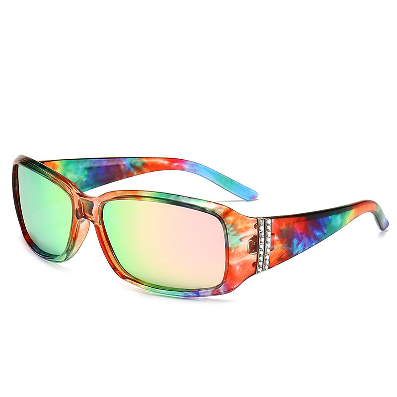 Fashion Diamond Inlaid Designer Sunglasses Women Sunscreen Polarized Retro Trendy Luxury All Match Outdoor Street Shooting Wholesale Sun Shade Glasses