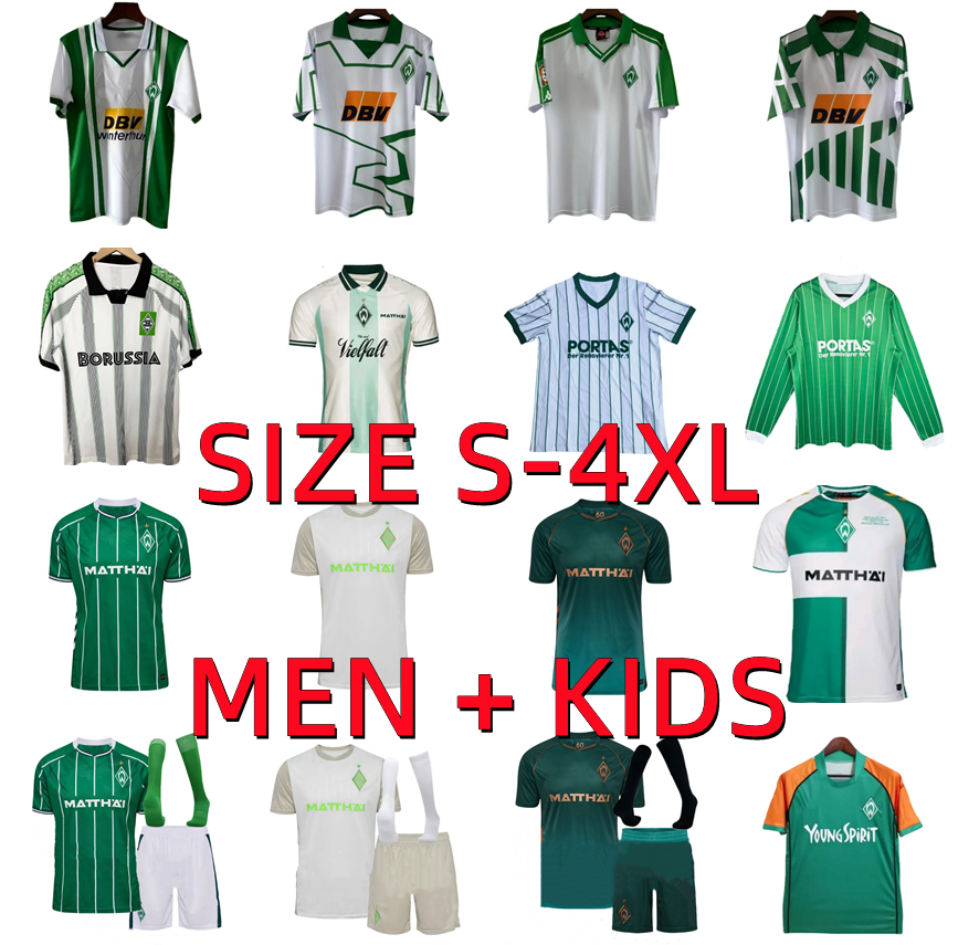 25 26 Werder Bremen soccer jerseys 2025 2026 DUCKSCH GRULL NJINMAH KOWNACKI TOPP SCHMID STAGE LYNEN BITTENCOURT WEISER FOOTBALL SHIRTS Men kids retro 94 96 97 01 03 04