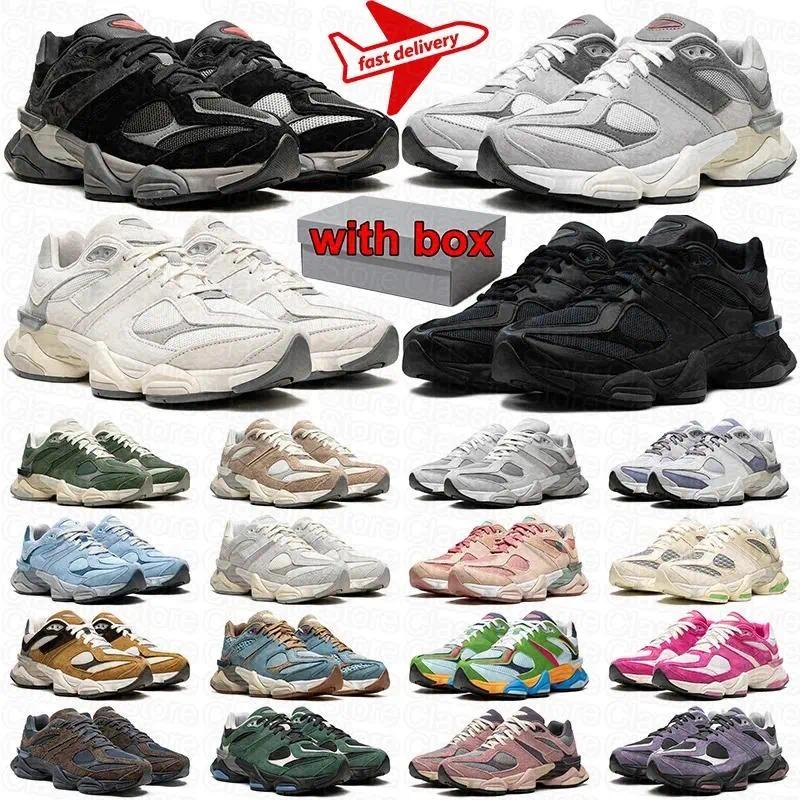 with box running shoes men women daily outfits designer sneakers durable outdoor comfortable trainers mens suede leather black white grey pink blue grey