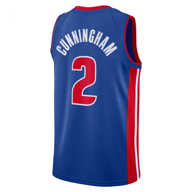 Cade Cunningham Basketball Jersey Jaden Ivey Jalen Duren Ausar Thompson Isaiah Stewart Tobias Harris Caris LeVert Ron Holland II City Tolu Smith Dunca