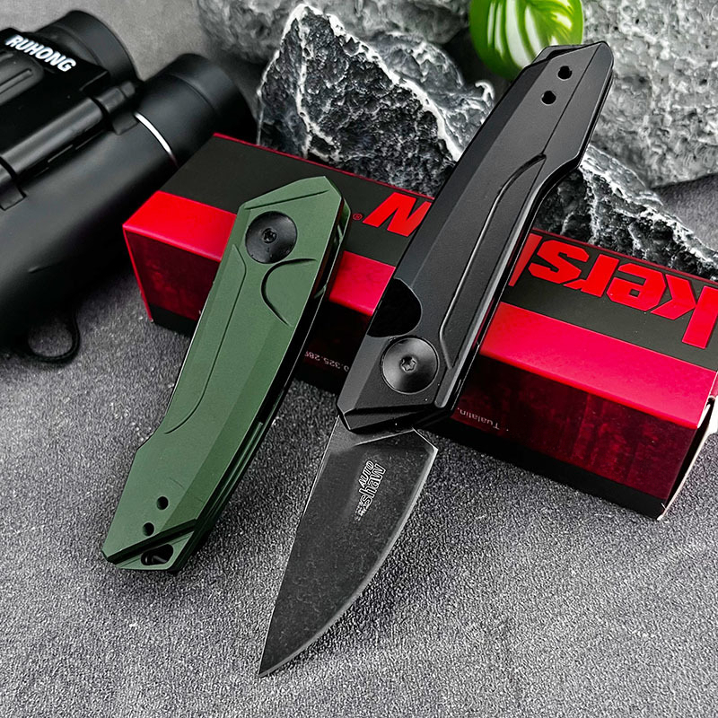 High-Quality KS 7250 Pocket Folding Knife 8Cr13MoV Blade Aluminum Alloy Handle Outdoor Camping Fishing Everyday Carry Knives