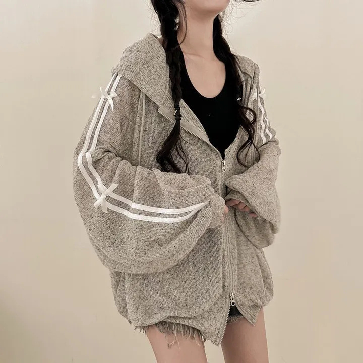 2026 Women's thin open - front cardigan in Korean style, made of linen, with a knitted texture. It's a shawl - like air - conditioner - suit