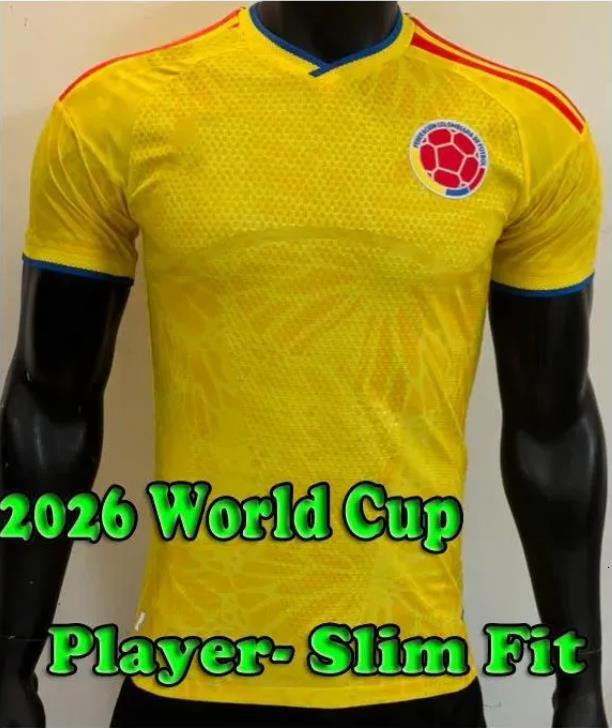 Colombia 2026 World Cup Home Centenary soccer jersey 100-years anniversary 2025 james LUIS DIAZ LDIAZ JLERMA Copa America Home away men kids 666
