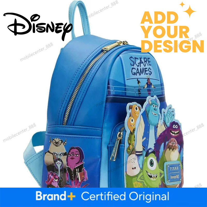 Genuine Disney Loungefly Pixar Monsters University Anime Peripheral Travel Cute Summer Backpack For Girlfriend Gift X250412