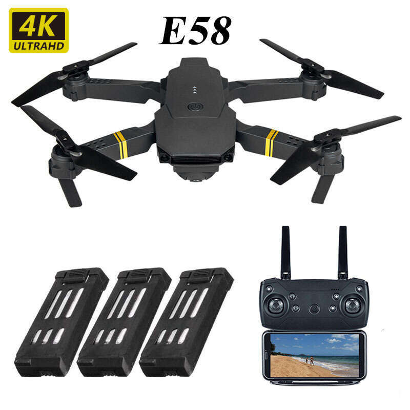 E58 JY019 GD88 S168 Foldable Drone 4K HD Aerial Photography Quadcopter Portable RC Aircraft Mini Foldable Remote Control Drone for Beginners CKS