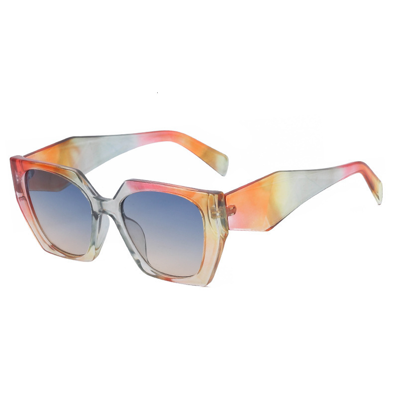 Women New Cat Eye Wide Temple Designer Sunglasses Full Frame UV Protection Polarized Sun Glasses Ins Trendy High Grade Eyewear For Driving Cycling Out