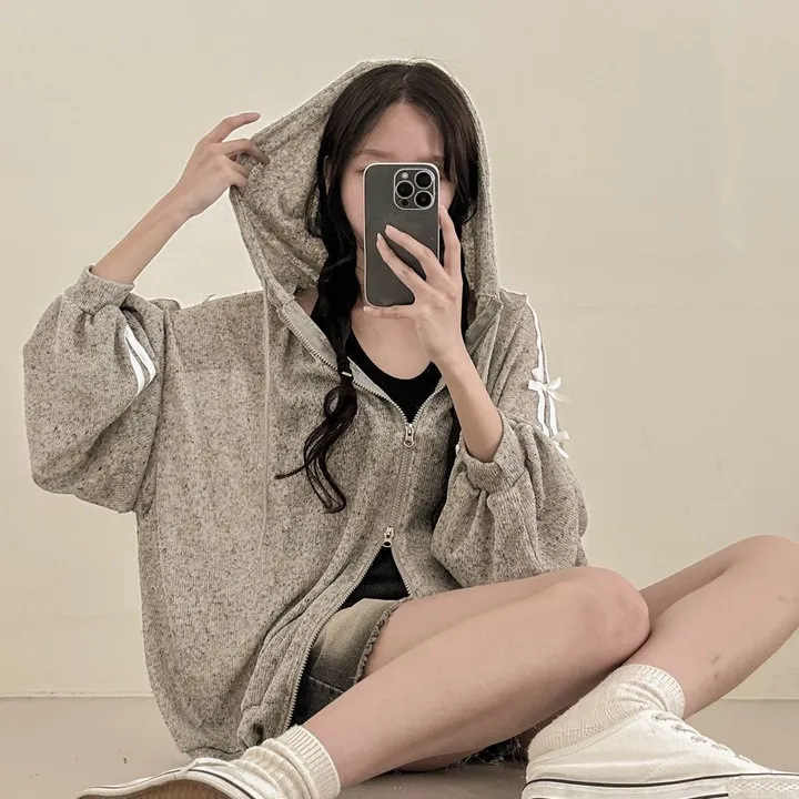 2026 Women's thin open - front cardigan in Korean style, made of linen, with a knitted texture. It's a shawl - like air - conditioner - suit