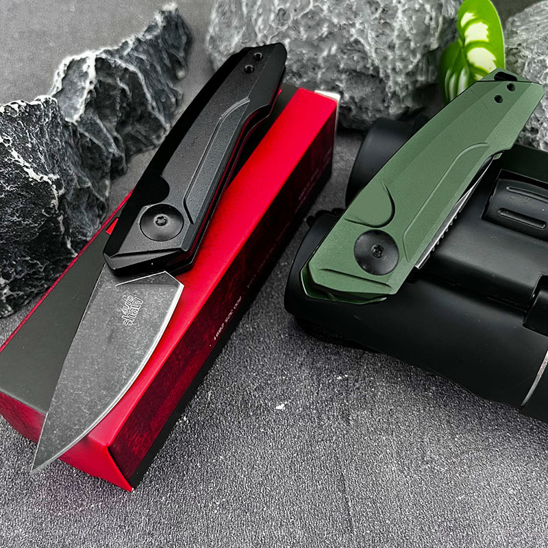 High-Quality KS 7250 Pocket Folding Knife 8Cr13MoV Blade Aluminum Alloy Handle Outdoor Camping Fishing Everyday Carry Knives