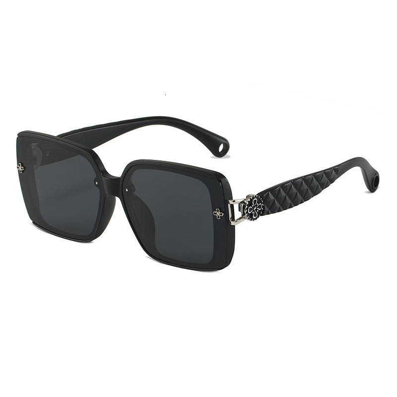 New Square Large Frame Polarized Designer Sunglasses Eyewear For Women Outdoor Cycling Driving Beach Street Shooting UV Protection Internet Celebrity 
