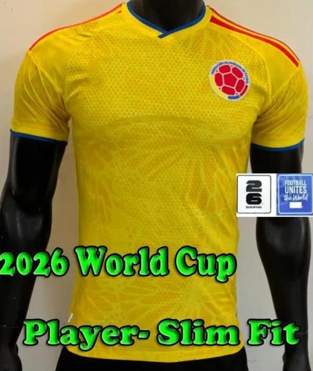 Colombia 2026 World Cup Home Centenary soccer jersey 100-years anniversary 2025 james LUIS DIAZ LDIAZ JLERMA Copa America Home away men kids 666